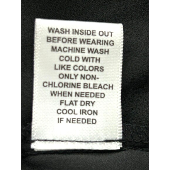 Elle Women Flared Tulip Pearl Sleeves Sz L Sheer Lightweight Flowy Blouse 1175T3 - Picture 10 of 10